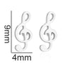 Fashion Star Moon Tree Stainless Steel Plating Hollow Out Ear Studs 1 Pair