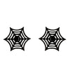 Simple Style Spider Web Butterfly Notes Stainless Steel Plating Hollow Out Ear Studs 1 Pair