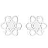 Simple Style Spider Web Butterfly Notes Stainless Steel Plating Hollow Out Ear Studs 1 Pair