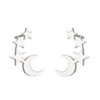 Simple Style Spider Web Butterfly Notes Stainless Steel Plating Hollow Out Ear Studs 1 Pair