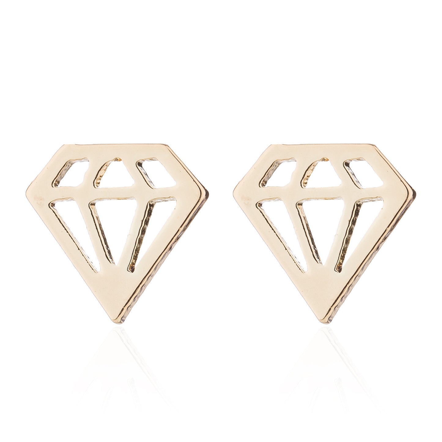 1 Pair Fashion Geometric Titanium Steel Plating Ear Studs