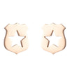 1 Pair Simple Style Ice Cream Stainless Steel Plating Ear Studs