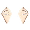 1 Pair Simple Style Ice Cream Stainless Steel Plating Ear Studs