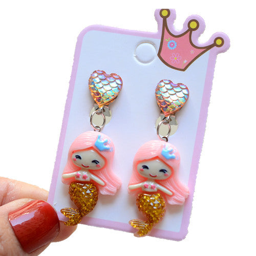 Fashion Mermaid Shell Resin 1 Pair