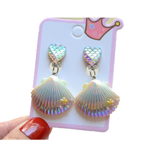 Fashion Mermaid Shell Resin 1 Pair