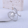 Simple Style Roman Style Sun Stainless Steel Irregular Open Rings