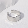 Fashion Solid Color Stainless Steel Plating Open Ring 1 Piece