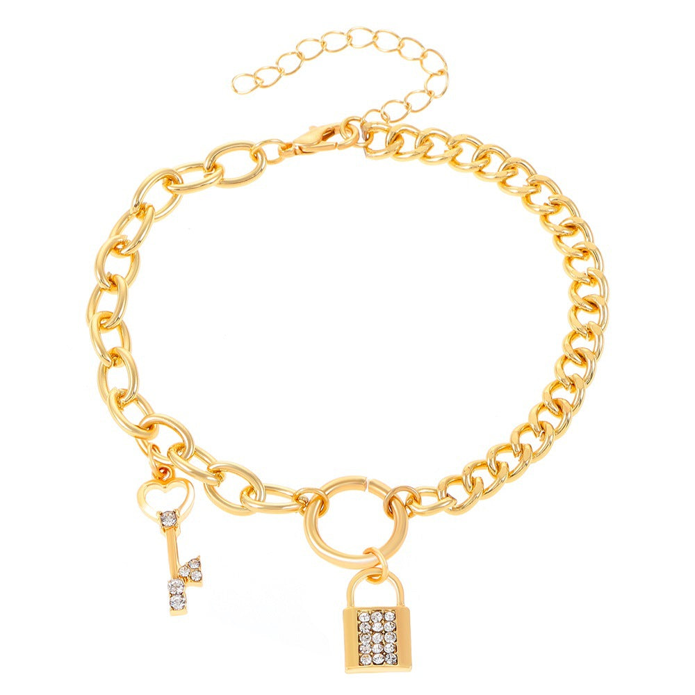 Fashion Star Heart Shape Butterfly Copper Inlay Artificial Rhinestones Women's Bracelets Necklace