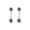 1 Pair Ins Style Simple Style Leaf Star Flower Copper Plating Inlay Zircon Drop Earrings Ear Studs