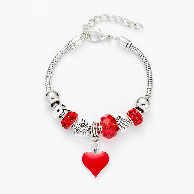 Fashion Heart Shape Alloy Plating Women's Bracelets