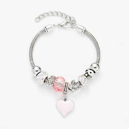 Fashion Heart Shape Alloy Plating Women's Bracelets