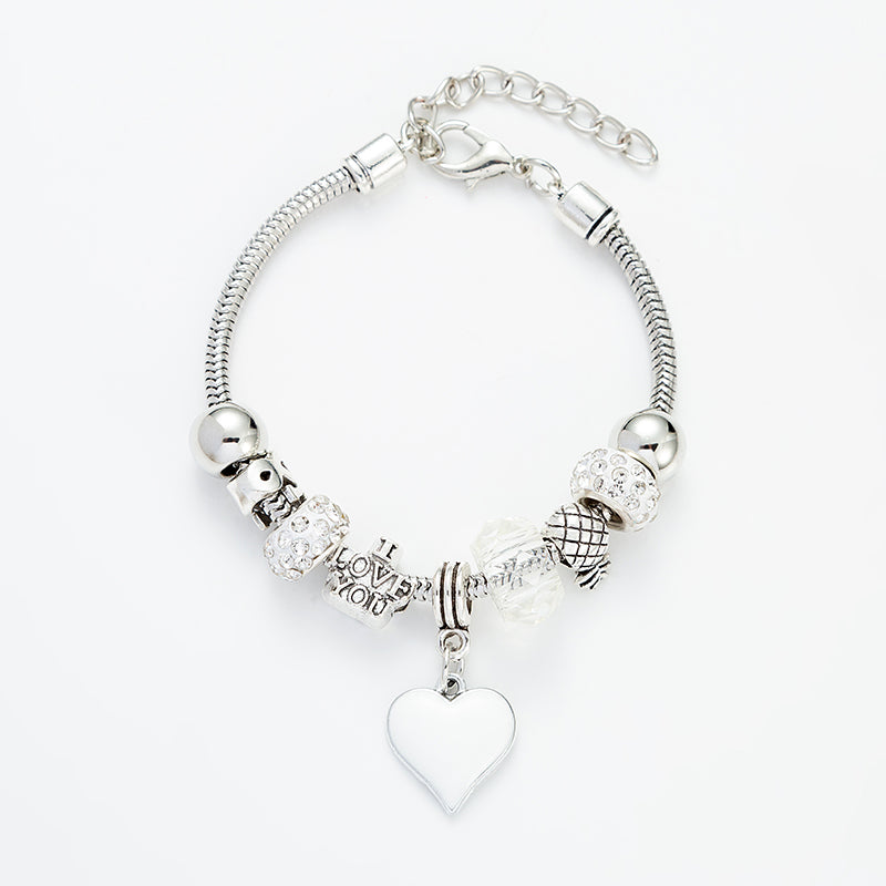 Fashion Heart Shape Alloy Plating Women's Bracelets