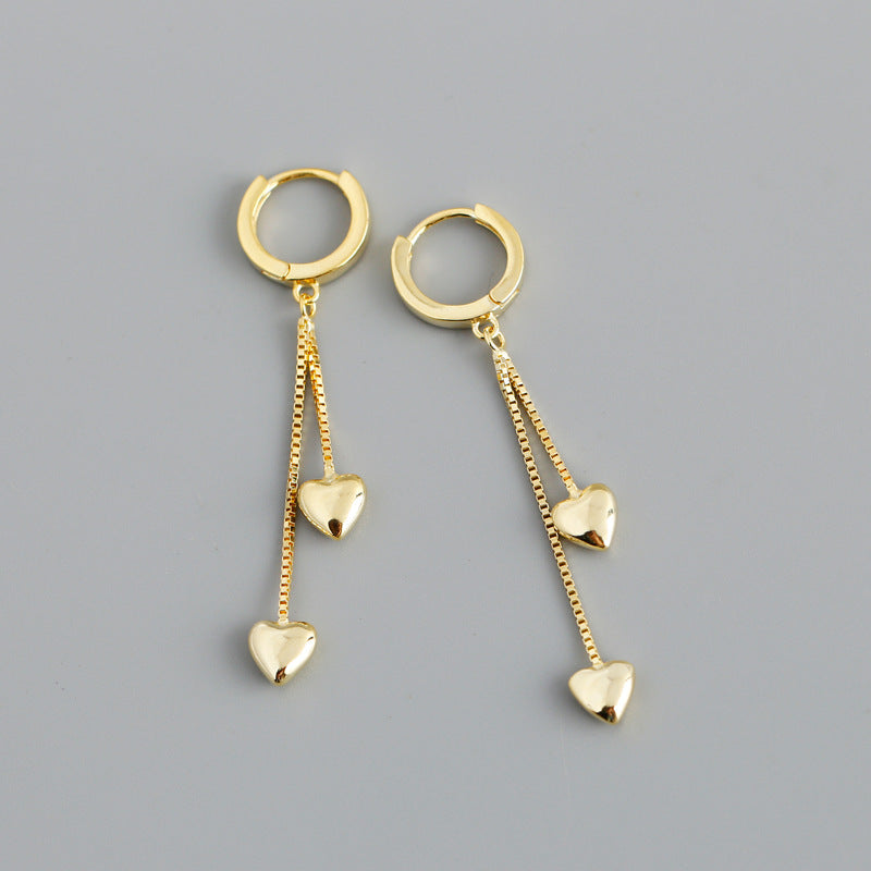 1 Pair Simple Style Geometric Plating Copper Drop Earrings