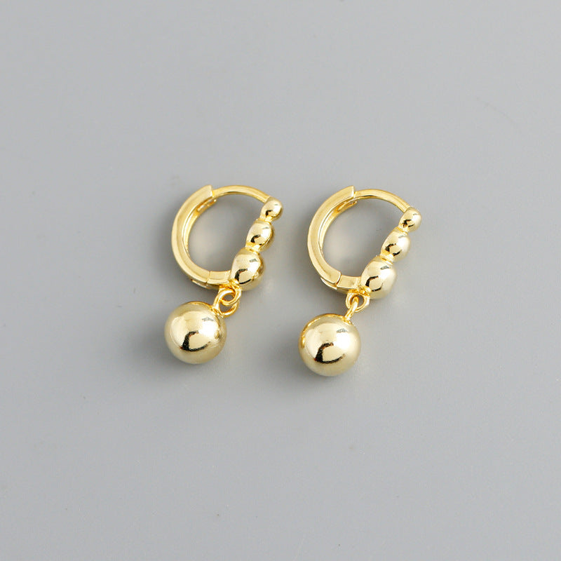 1 Pair Simple Style Geometric Plating Copper Drop Earrings