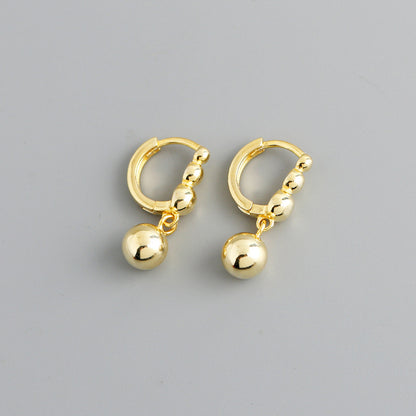 1 Pair Simple Style Geometric Plating Copper Drop Earrings