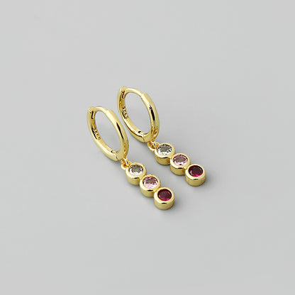 1 Pair Simple Style Geometric Plating Copper Drop Earrings