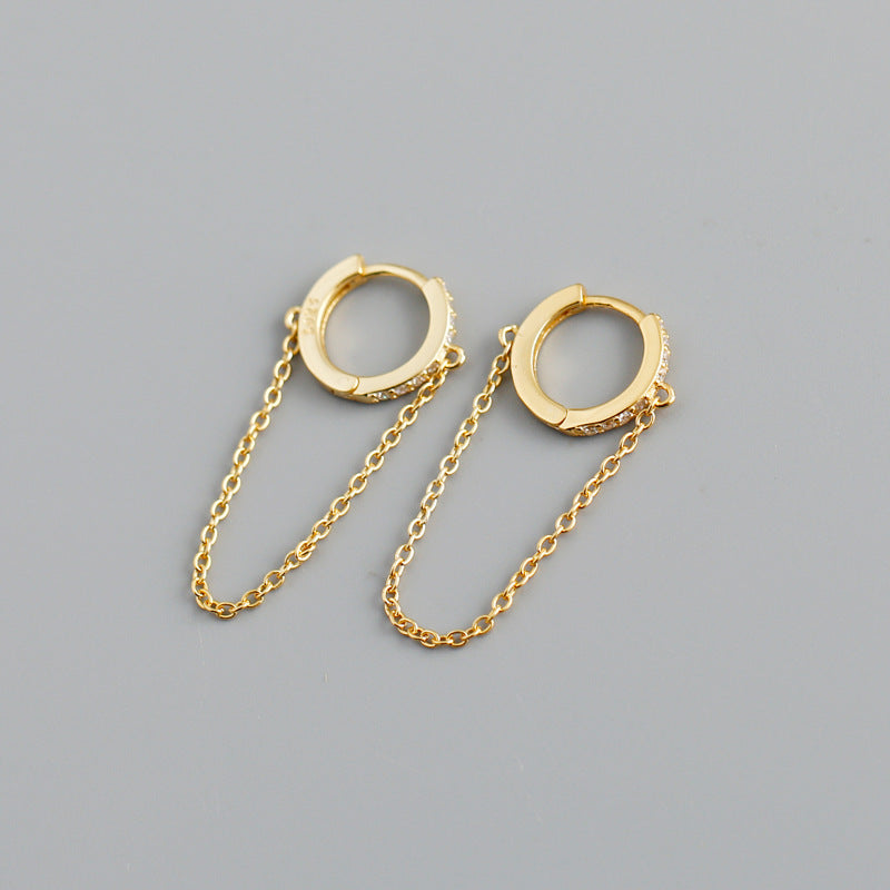 1 Pair Simple Style Geometric Plating Copper Drop Earrings