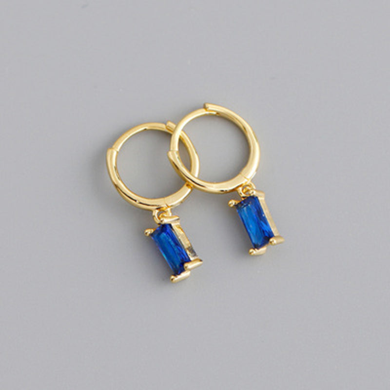 1 Pair Simple Style Geometric Plating Copper Drop Earrings