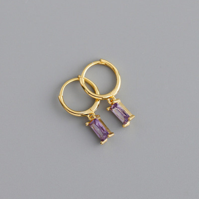 1 Pair Simple Style Geometric Plating Copper Drop Earrings