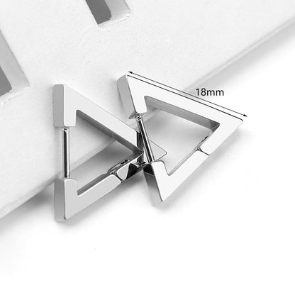 1 Piece Simple Style Geometric Plating Stainless Steel Earrings