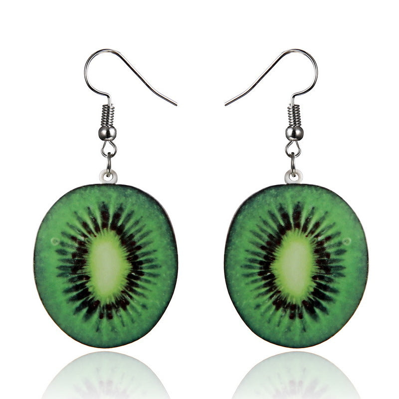 1 Pair Fashion Fruit Arylic Women's Drop Earrings