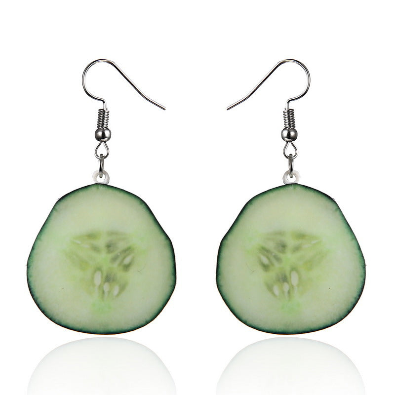 1 Pair Fashion Fruit Arylic Women's Drop Earrings