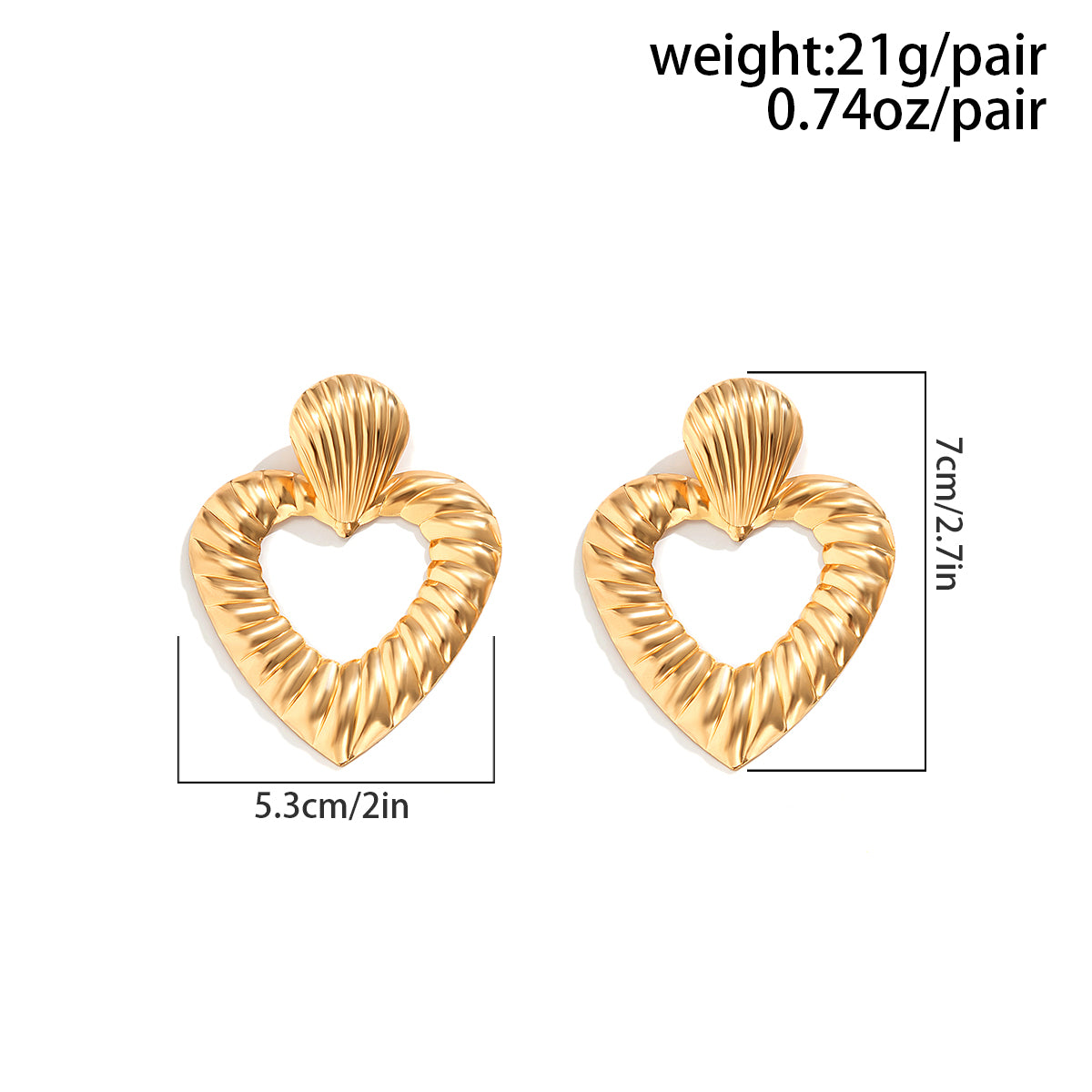 Fashion Heart Shape Flower Iron Plating Inlay Rhinestones Women's Drop Earrings 1 Pair