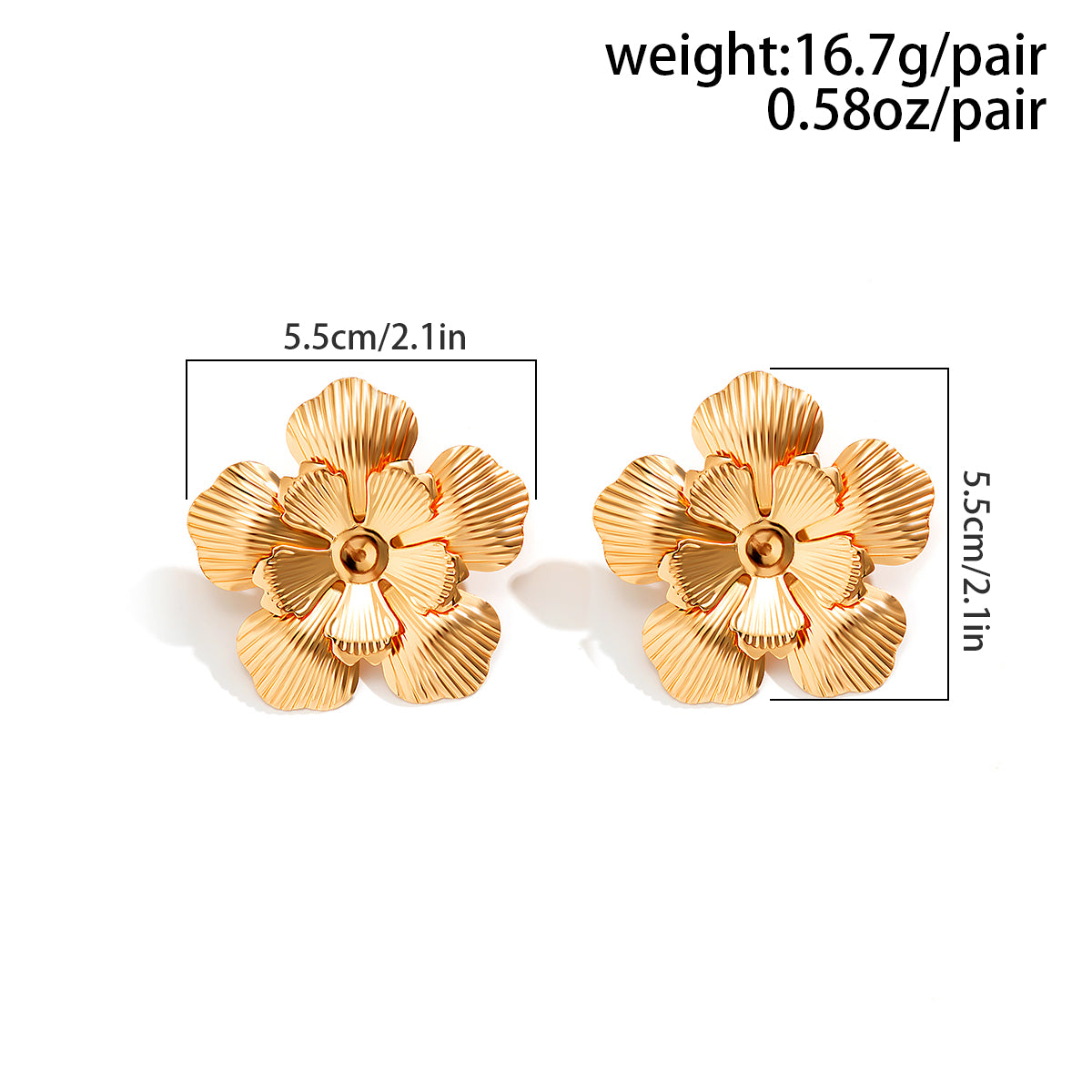 Fashion Heart Shape Flower Iron Plating Inlay Rhinestones Women's Drop Earrings 1 Pair