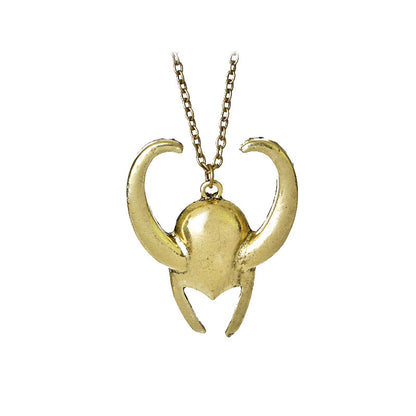 Vintage Style Bull Head Alloy Plating Unisex Pendant Necklace