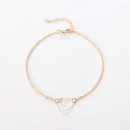 Simple Style Heart Shape Alloy Women's Bracelets