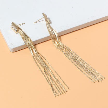 Retro Tassel Alloy Plating Women's Dangling Earrings 1 Pair