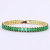 Fashion Solid Color Copper Plating Inlay Zircon Bracelets 1 Piece