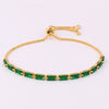 Fashion Solid Color Copper Plating Inlay Zircon Bracelets 1 Piece