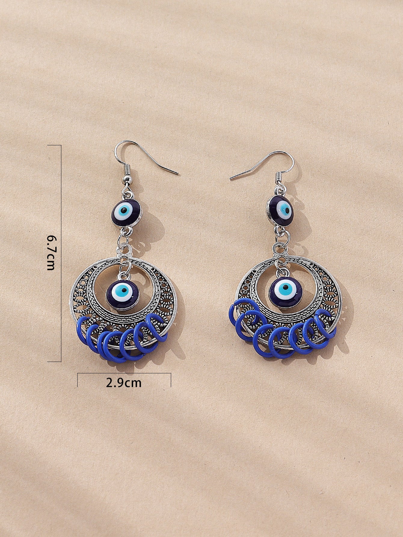 Fashion Devil's Eye Palm Alloy Hollow Out Women's Ear Hook 1 Pair