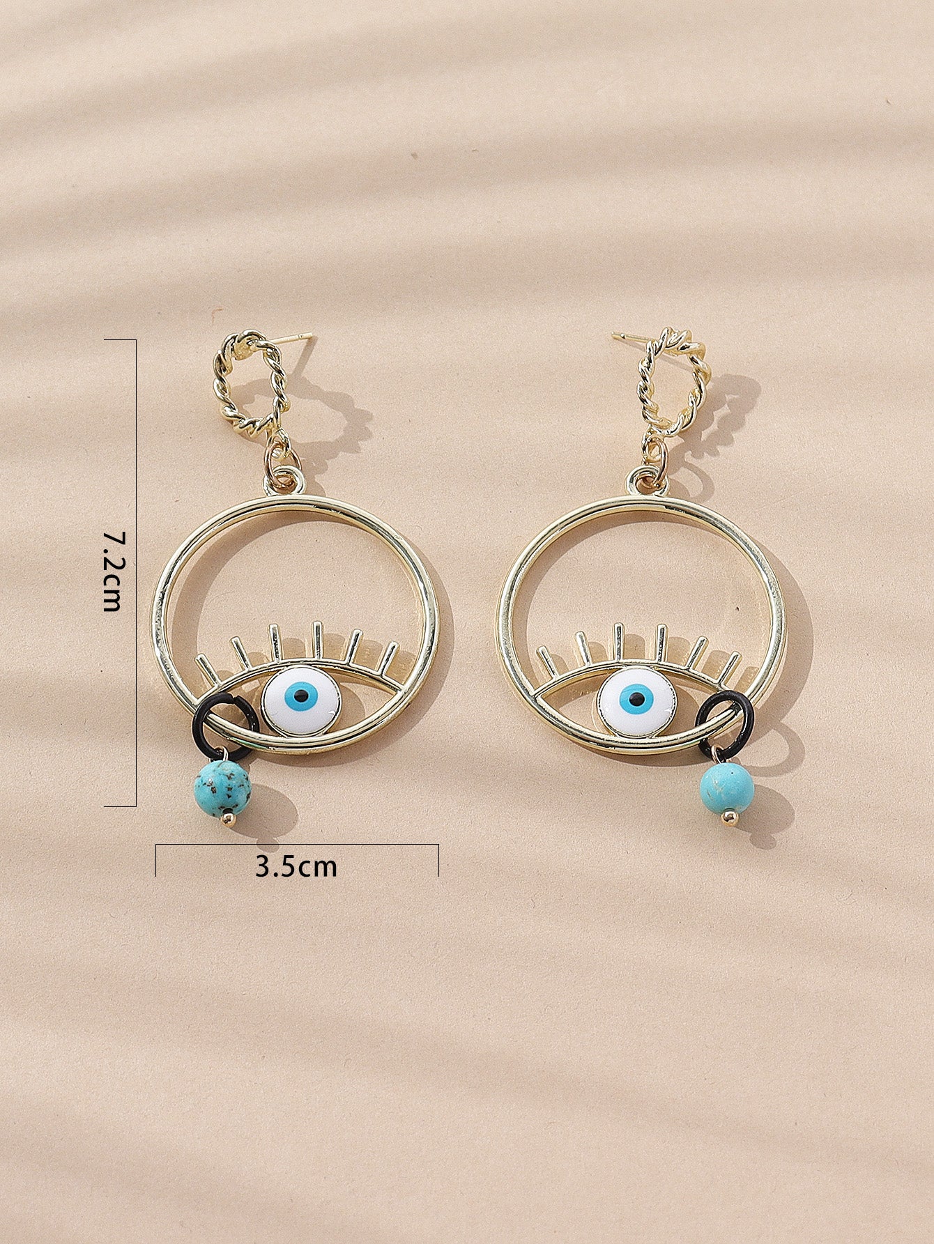 Fashion Devil's Eye Palm Alloy Hollow Out Women's Ear Hook 1 Pair