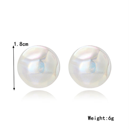 Wholesale Jewelry 1 Pair Cute Star Heart Shape Rhombus Imitation Pearl Ear Studs