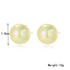 Wholesale Jewelry 1 Pair Cute Star Heart Shape Rhombus Imitation Pearl Ear Studs