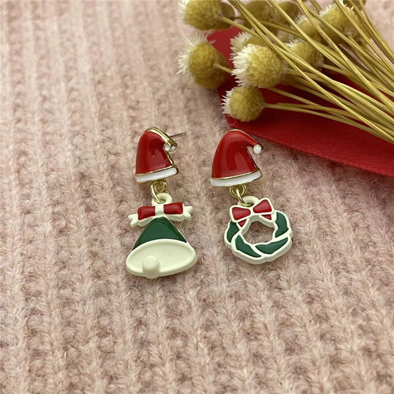 Fashion Santa Claus Snowman Snowflake Alloy Women's Earrings 1 Pair