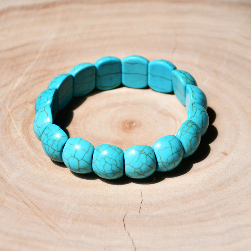 Ethnic Style Round Water Droplets Heart Shape Turquoise Wholesale Bracelets
