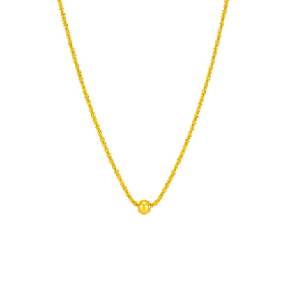 Hip-hop Geometric Titanium Steel Gold Plated Necklace 1 Piece