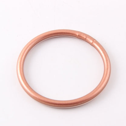 Basic Classic Style Round Silica Gel Women's Buddhist Bangle