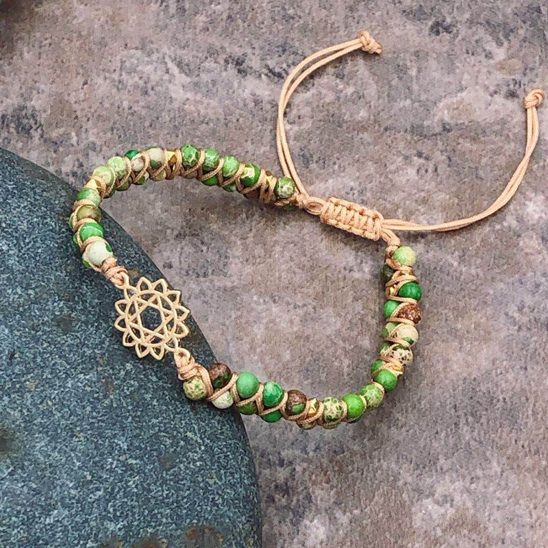Bohemian Tree Turquoise Metal Braid Bracelets