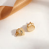 Fashion Round Heart Shape Flower Brass Inlay Artificial Pearls Rhinestones Opal Ear Clips 1 Pair