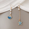 Fashion Geometric Alloy Plating Pearl Women'S Earrings 1 Pair