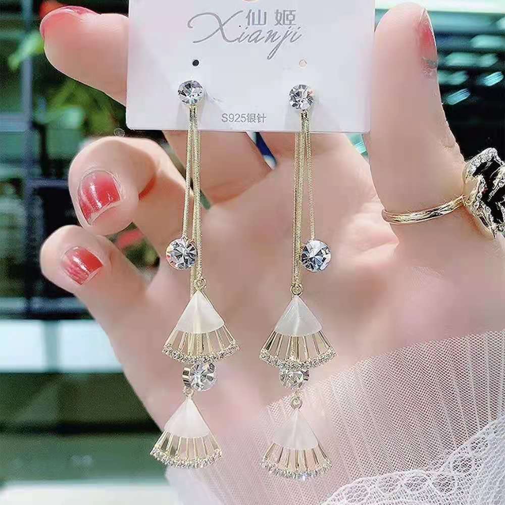 Korean Style Bow Knot Alloy Plating Rhinestones Pearl Women's Earrings 1 Pair