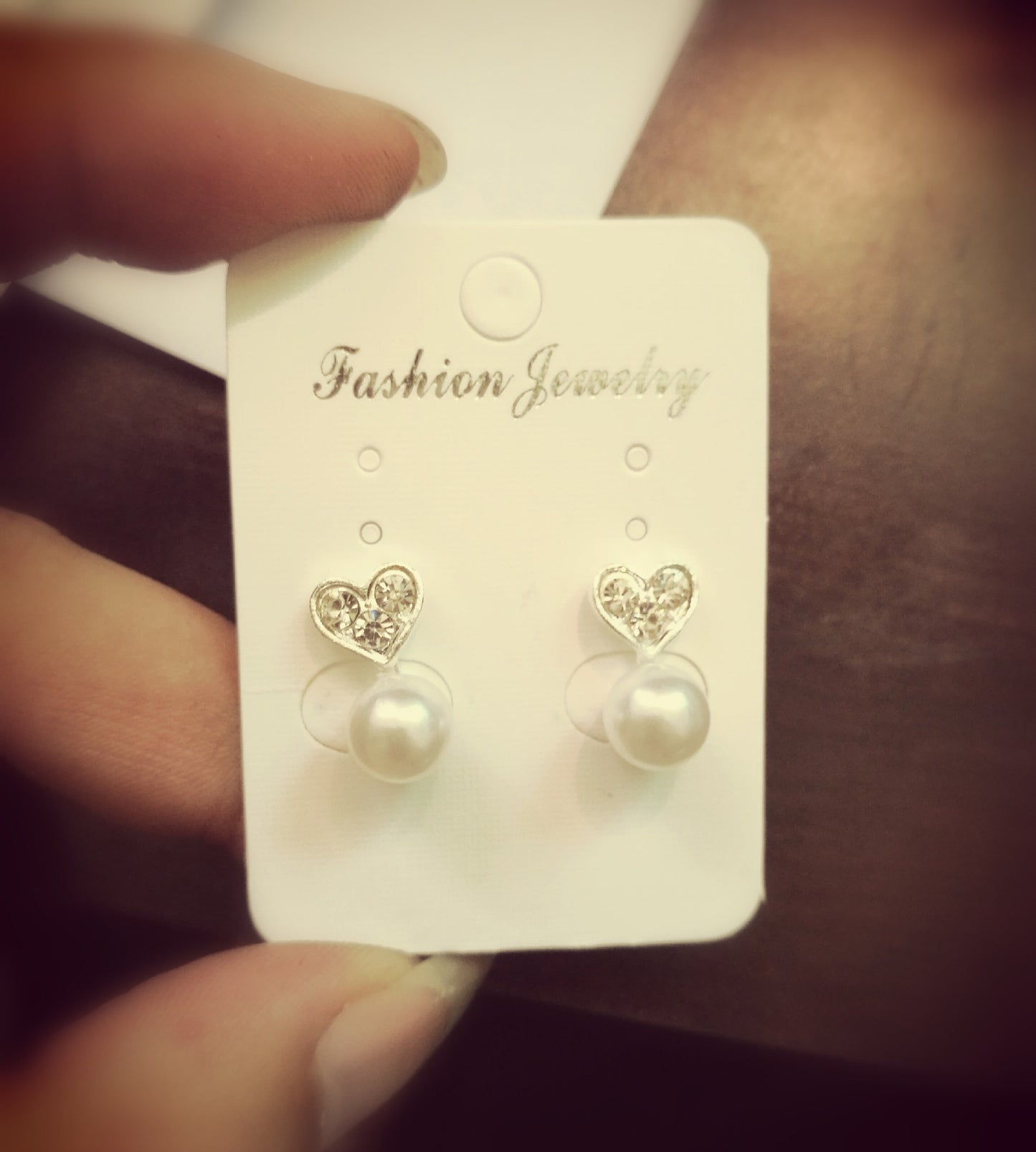 1 Pair Fashion Geometric Pearl Plating Alloy Ear Studs