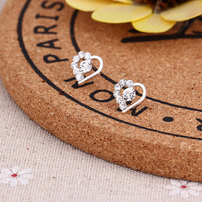 1 Pair Fashion Geometric Pearl Plating Alloy Ear Studs