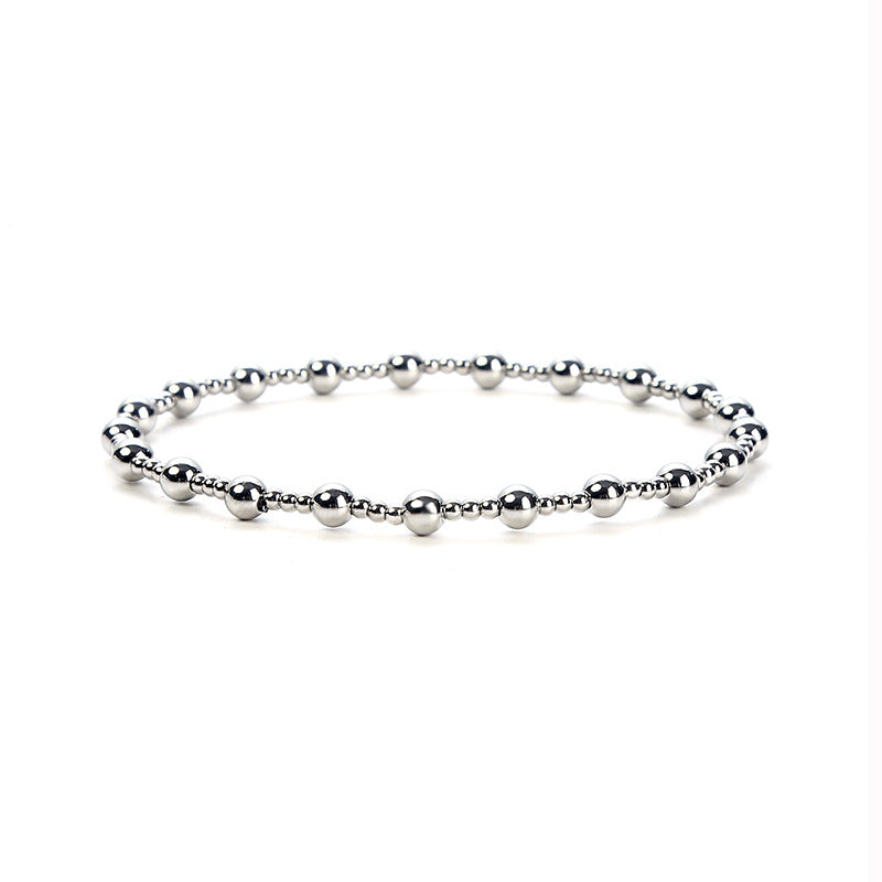 Basic Solid Color Stainless Steel Plating Bracelets