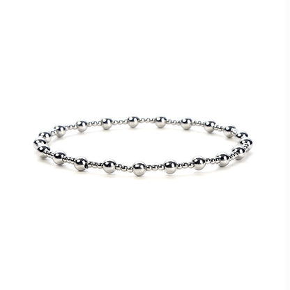 Basic Solid Color Stainless Steel Plating Bracelets