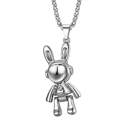 Ins Style Astronaut Stainless Steel Pendant Necklace 1 Piece